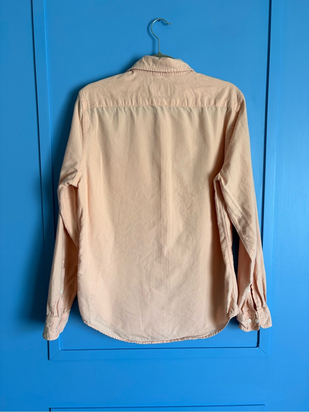 Express Men’s Peach Casual Button-Down Shirt - Slim Small - Picture 2 of 5